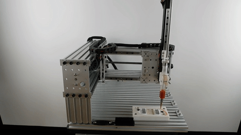 Adhesive Dispensing Robot Following DXF Path